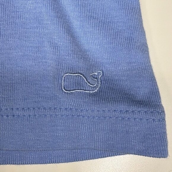 Vineyard Vines Womens Round Neck Long Sleeves Top Sz Small Blue Pima Modal Blend - Picture 3 of 7